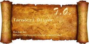 Tarnóczi Olivér névjegykártya